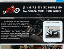 Tablet Screenshot of gmmoto.com.br